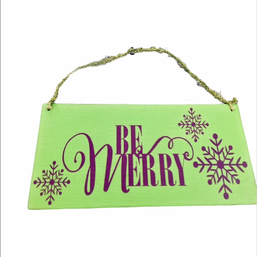 🛒2/$30!🛒 Be Merry- HANDCRAFTED PAINTED WOOD SIGN